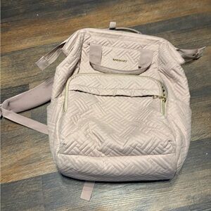 Stylish Quilted Blush Backpack